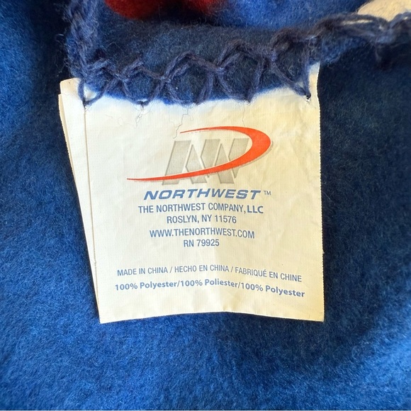 Northwest NFL Buffalo Bills Fleece Throw Blanket Size 46 x 60 - Picture 2 of 8